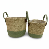 Корзина плетеная набор (рогоз)     