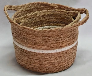 Корзина плетеная набор (рогоз)     