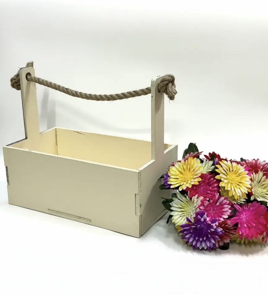 Ящик флористический с ручкой  